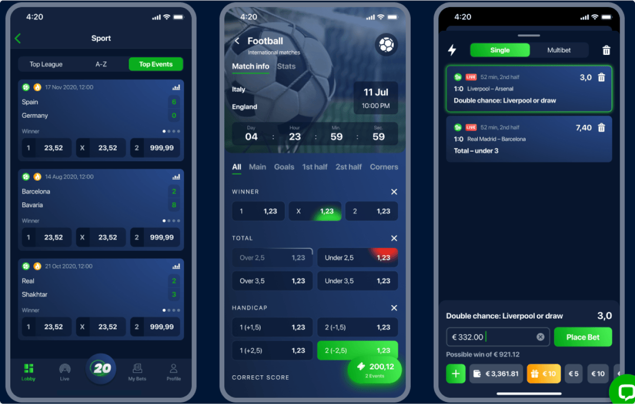 20Bet casino app